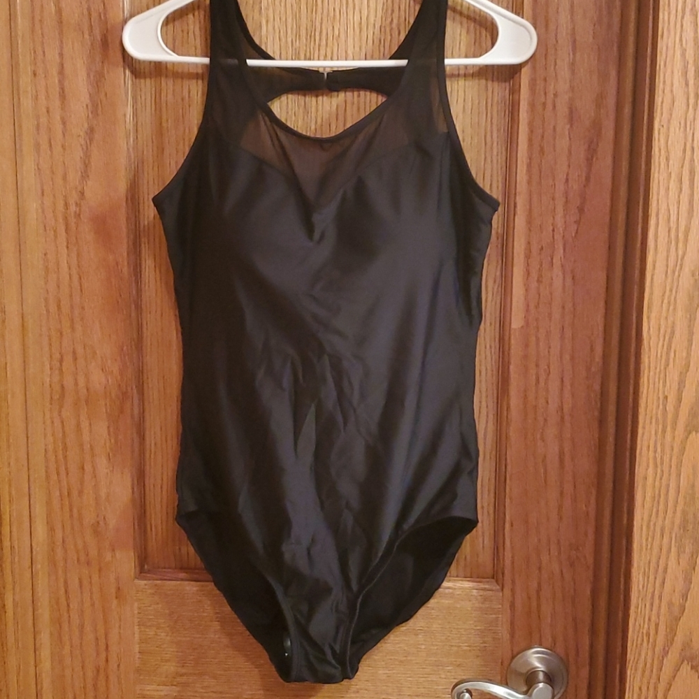 NWT black Love My Curves Swimsuit size 14